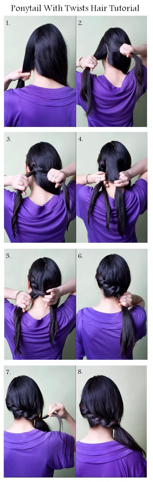 Ponytail With Twists Hair Tutorial