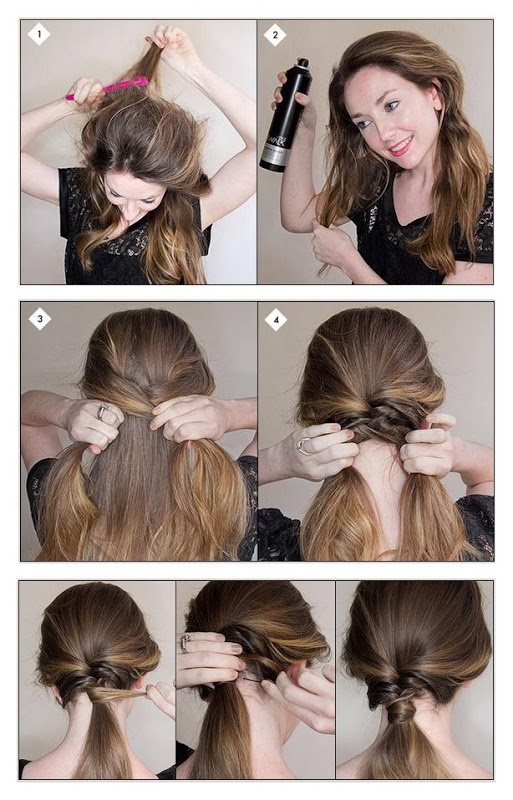 textured ponytail tutorial