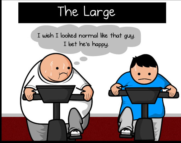 comic strip who stares at the gym