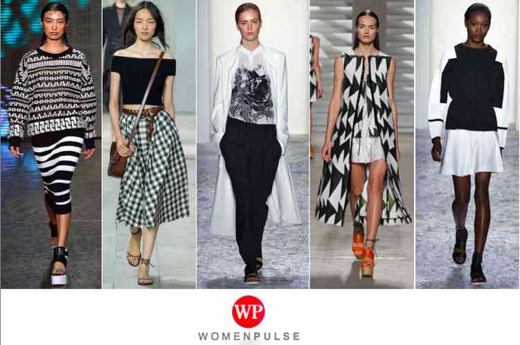 Black and white spring 2015 fashion trends