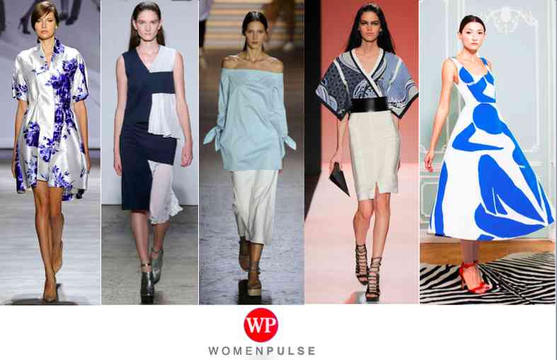 blue and white spring 2015 fashion trends